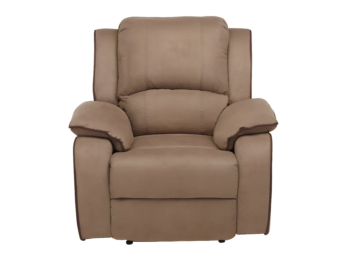 Cadeirão relax em microfibra Taupe - HERNANI