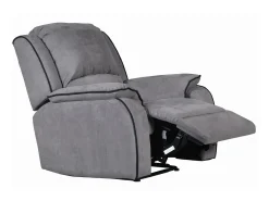Cadeirão relax em microfibra Cinzento - HERNANI