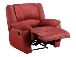 Cadeirão relax em pele Vermelho - AROMA