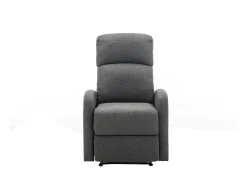 Cadeirão relax manual em tecido Antracite - ISAO