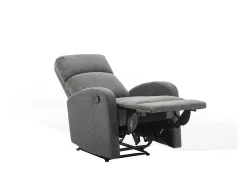 Cadeirão relax manual em tecido Antracite - ISAO