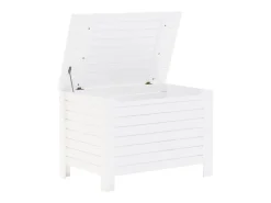 Caixa de arrumação c/ tampa RANA 80x49x54cm pinho maciço branco