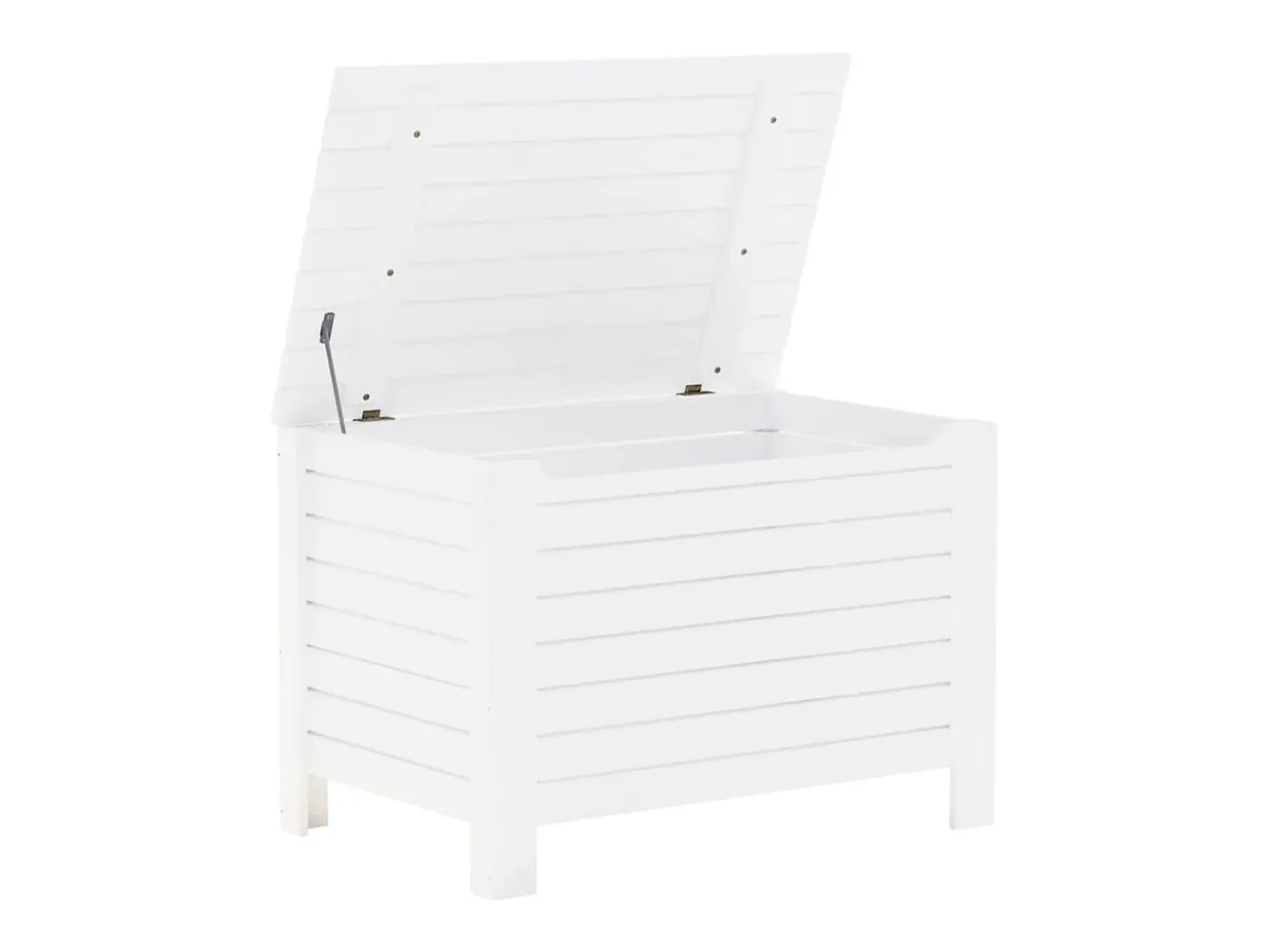 Caixa de arrumação c/ tampa RANA 80x49x54cm pinho maciço branco