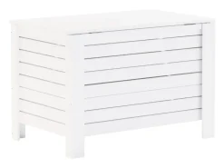 Caixa de arrumação c/ tampa RANA 80x49x54cm pinho maciço branco