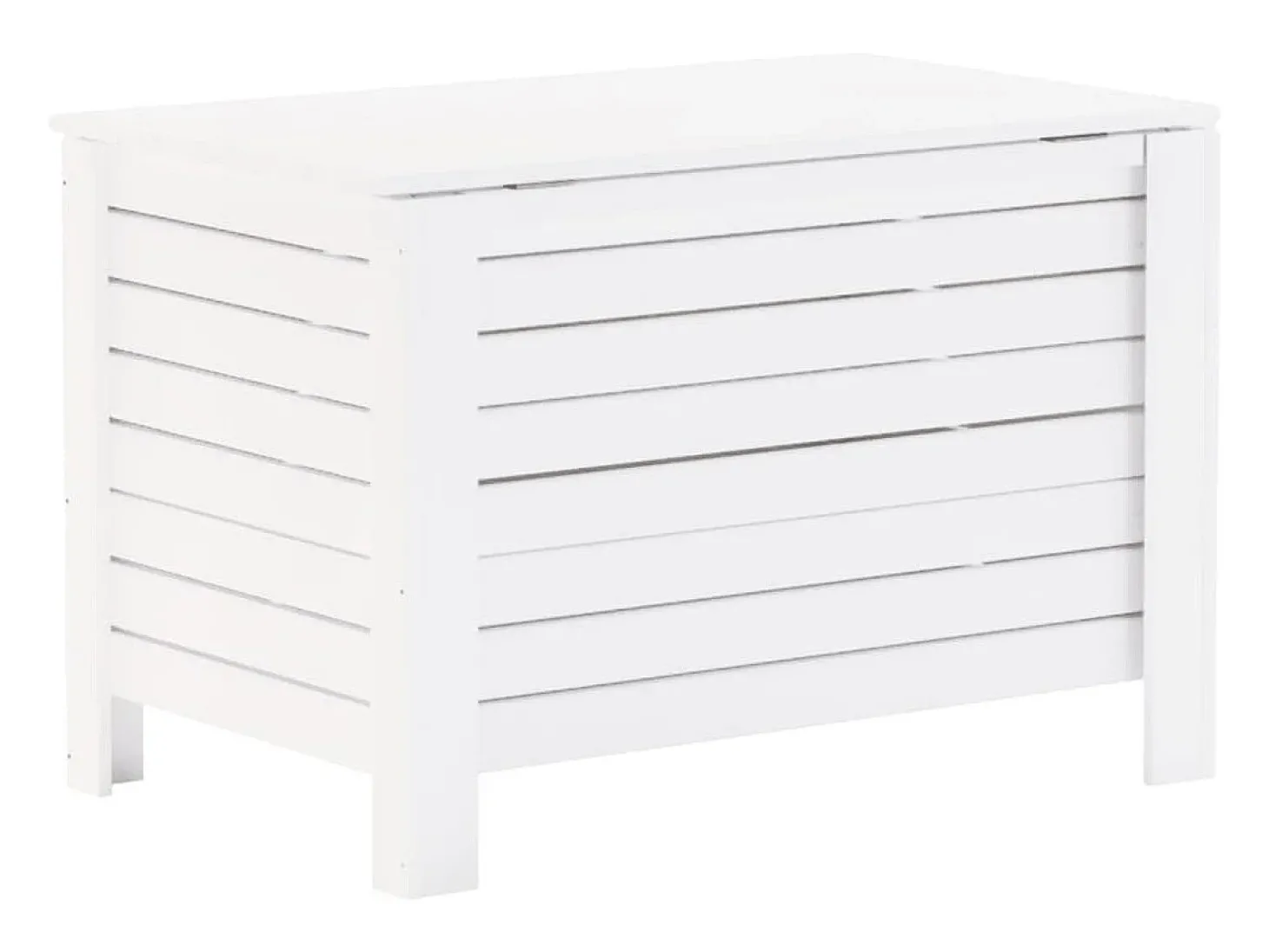 Caixa de arrumação c/ tampa RANA 80x49x54cm pinho maciço branco