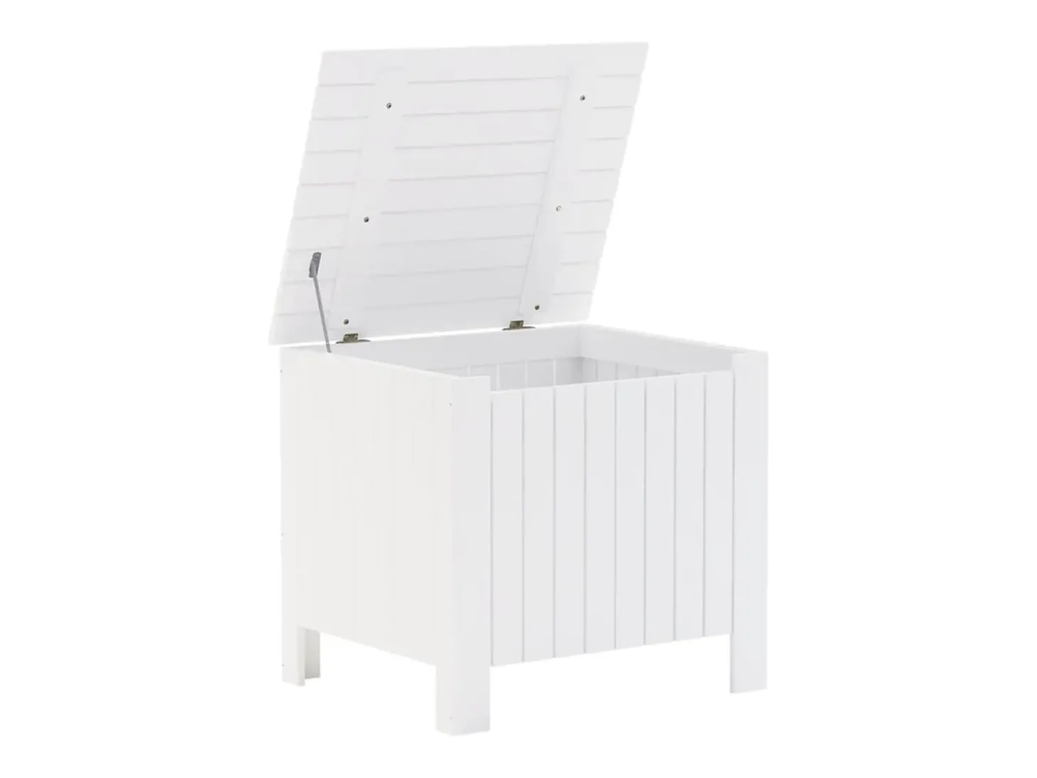 Caixa de arrumação c/ tampa RANA 60x49x54cm pinho maciço branco