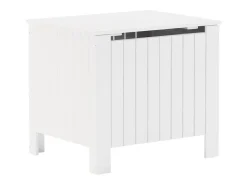 Caixa de arrumação c/ tampa RANA 60x49x54cm pinho maciço branco