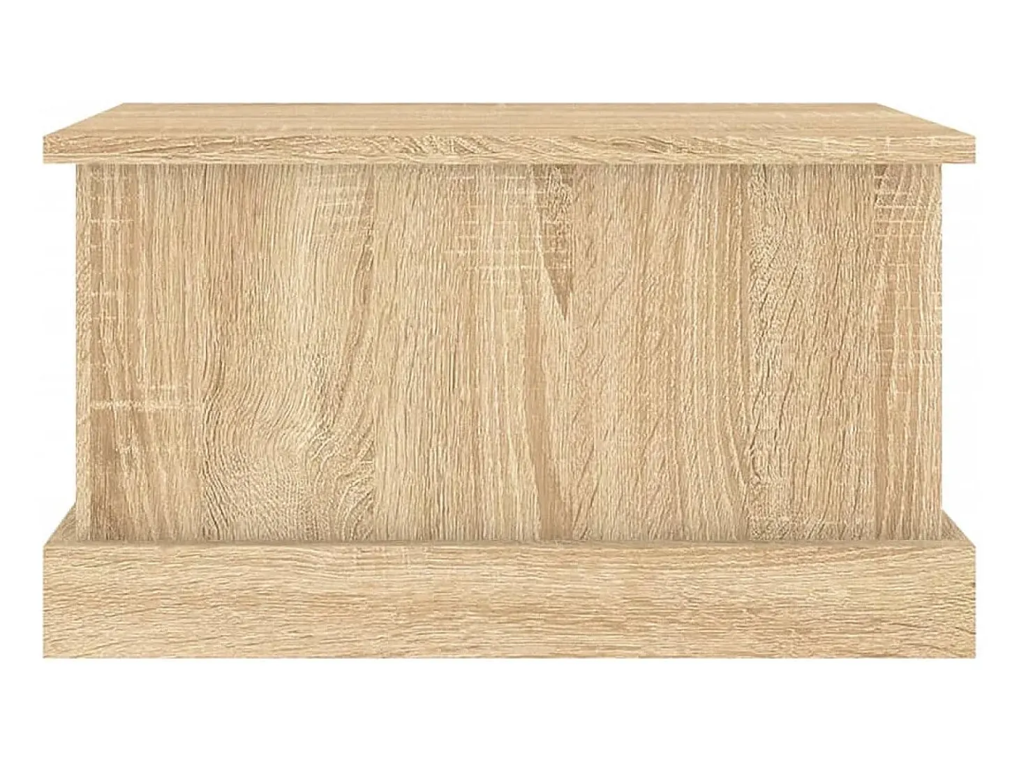 Caixa de arrumação Carvalho Sonoma 50x30x28 cm Madeira engenheirada