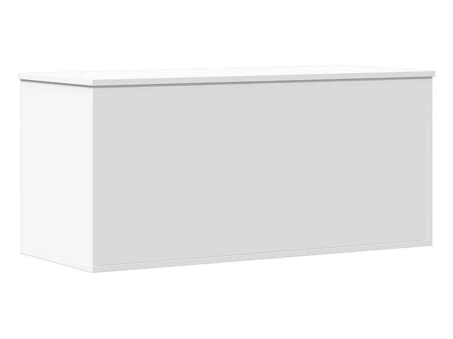 Caixa de arrumação 100x42x46 cm derivados de madeira branco