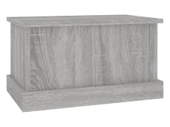 Caixa de arrumação 50x30x28 cm derivados madeira cinza sonoma PT457832