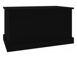 Caixa de arrumação 70x40x38 cm derivados de madeira preto PT415734