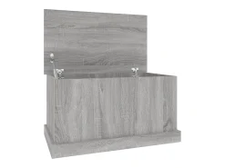 Caixa de arrumação 70x40x38 cm derivados madeira cinza sonoma PT148984