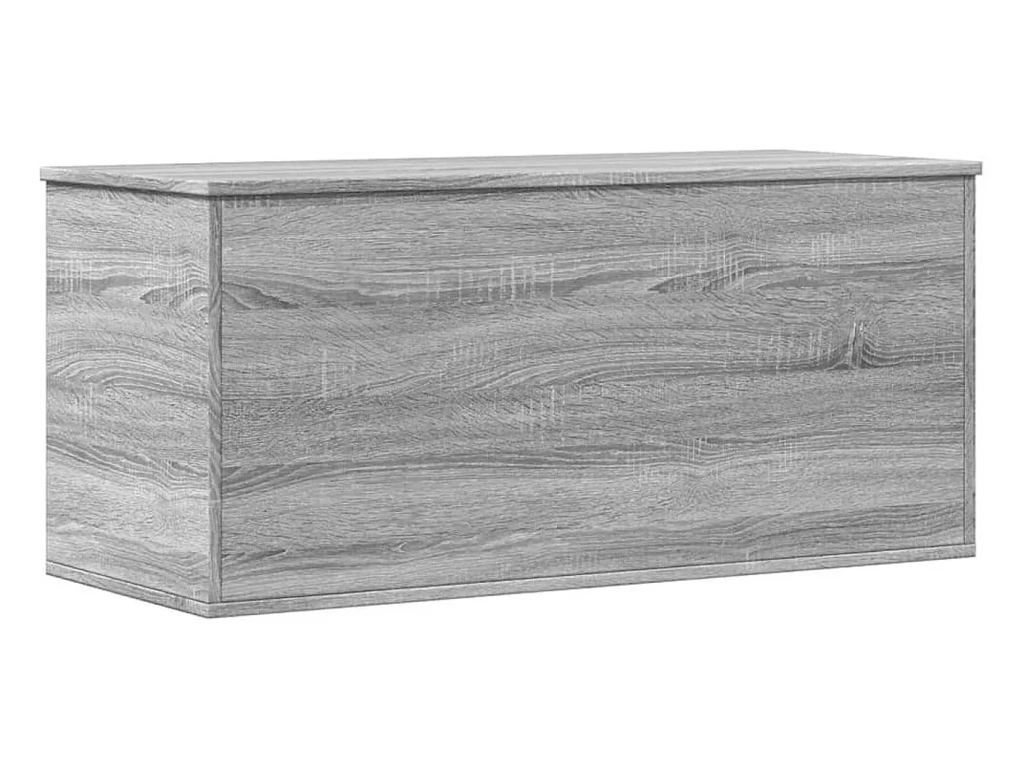 Caixa de arrumação 100x42x46 cm derivados madeira cinza sonoma