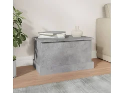 Caixa de arrumação 50x30x28 cm derivados madeira cinza cimento PT311446