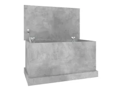 Caixa de arrumação 70x40x38 cm derivados madeira cinza cimento PT215677