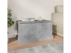 Caixa de arrumação 70x40x38 cm derivados madeira cinza cimento PT215677