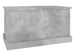 Caixa de arrumação 70x40x38 cm derivados madeira cinza cimento PT215677