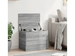 Caixa de arrumação 60x42x46 cm derivados madeira cinza sonoma PT151700