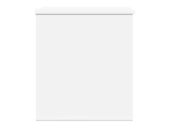 Caixa de arrumação 60x42x46 cm derivados de madeira branco PT457904