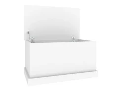 Caixa de arrumação 70x40x38 cm derivados de madeira branco PT137334