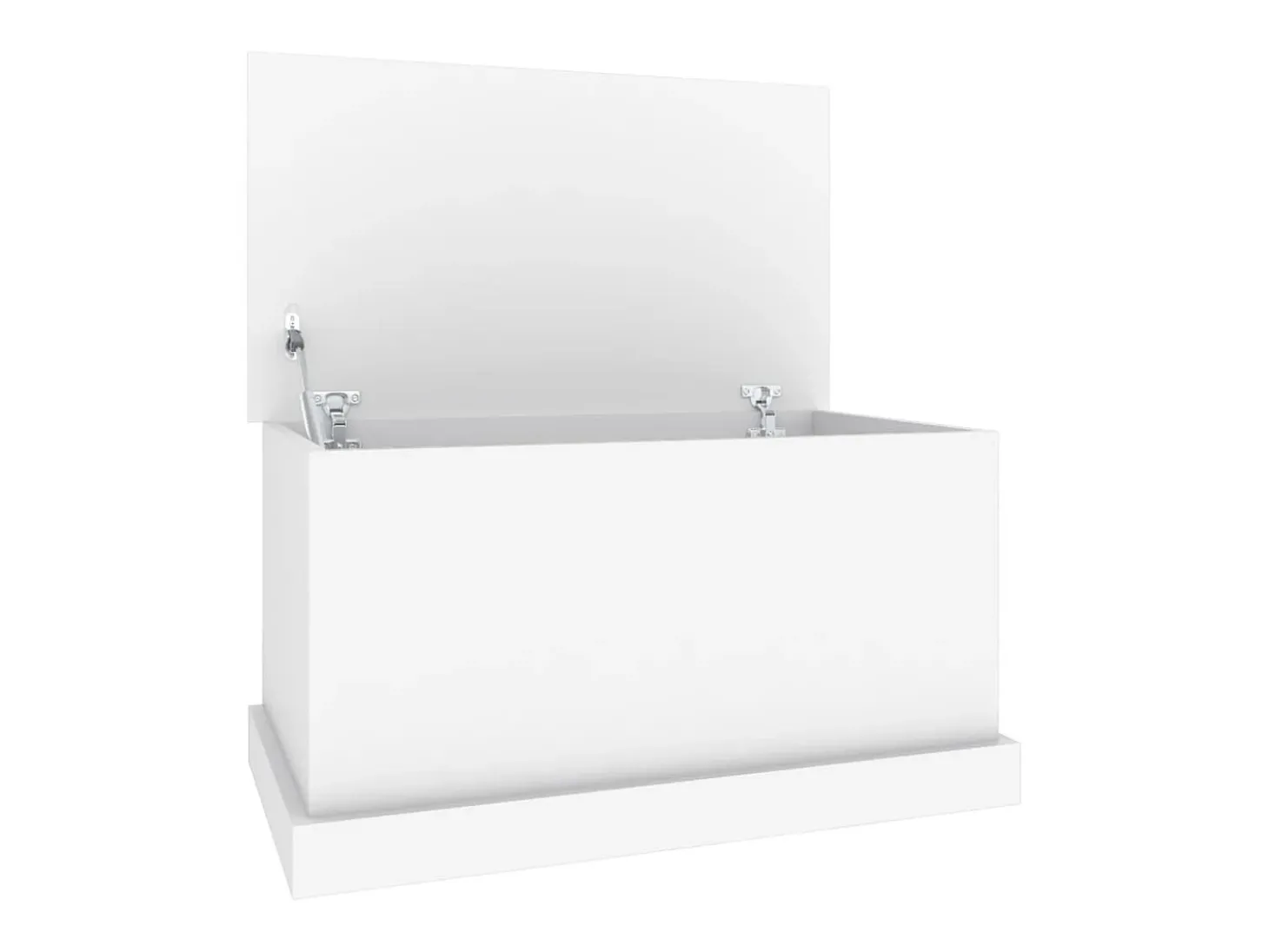 Caixa de arrumação 70x40x38 cm derivados de madeira branco PT137334