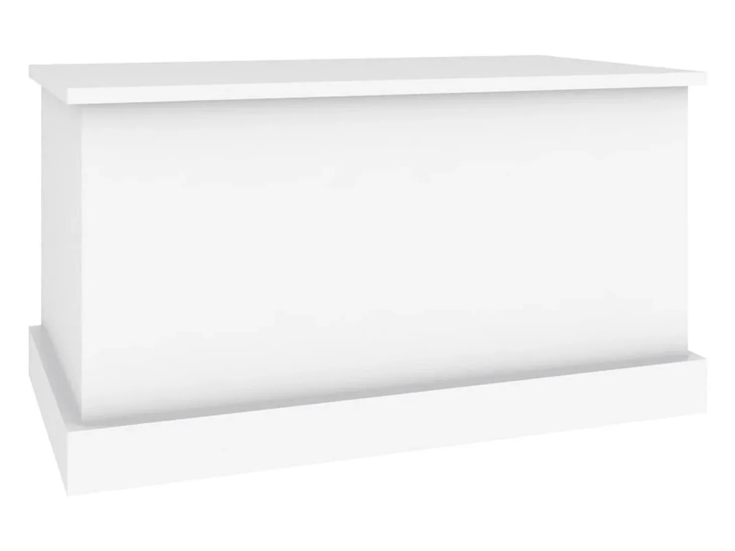 Caixa de arrumação 70x40x38 cm derivados de madeira branco PT137334