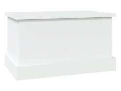 Caixa de arrumação 50x30x28 cm derivados de madeira branco PT585850