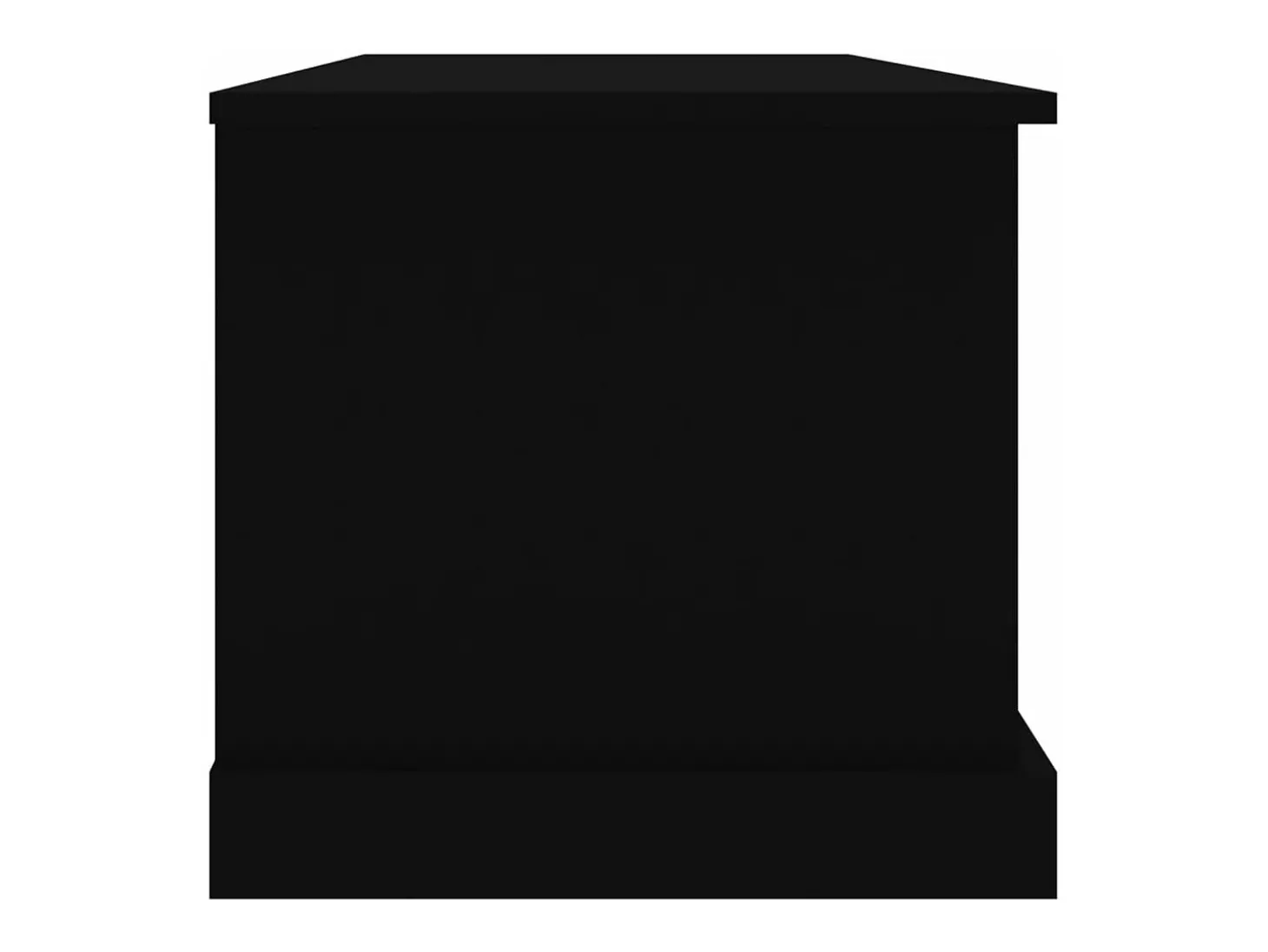 Caixa de arrumação 70x40x38 cm derivados de madeira preto