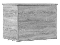 Caixa de arrumação 60x42x46 cm derivados madeira cinza sonoma