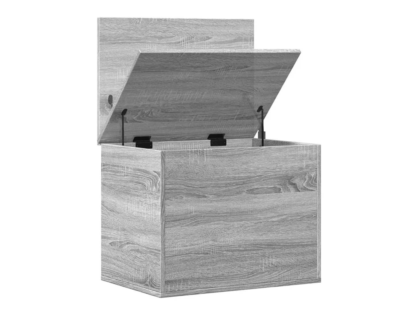 Caixa de arrumação 60x42x46 cm derivados madeira cinza sonoma