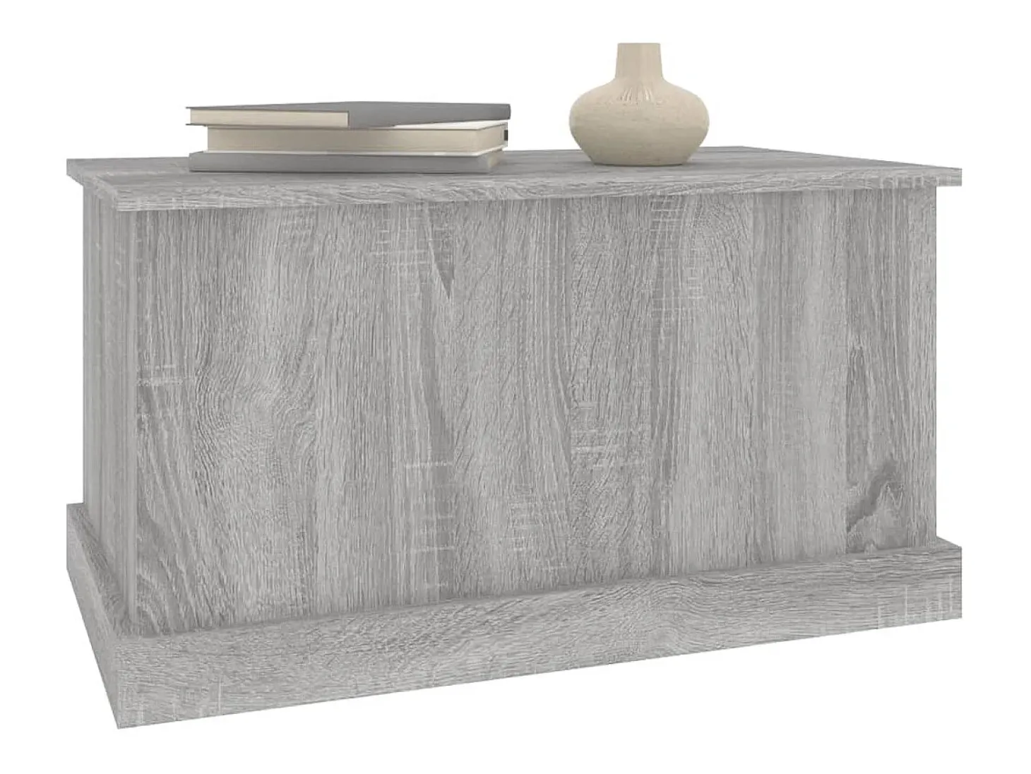 Caixa de arrumação 70x40x38 cm derivados madeira cinza sonoma