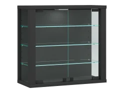 Caixa de exposição de vidro VCM pendurada | Vitrine de vidro com vidro de segurança ESG | Dimensões: A. 40 x L. 43 x P. 18 cm | Vitrosa S (antracite)