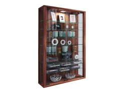 Caixa de exposição de vidro VCM pendurada | Vitrine de vidro com vidro de segurança ESG | Dimensões: A. 91 x L. 59 x P. 18 cm | Vitrosa Mini (noz de núcleo)