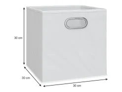 Caixa dobrável branco 30x30x30