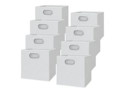 Caixa dobrável branco 30x30x30