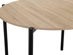 Caleb | Mesa de Centro 80 cm 4 lugares em Carvalho Preto