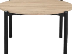 Caleb | Mesa de Centro 80 cm 4 lugares em Carvalho Preto