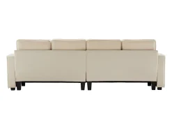 Cama acolchoada para adulto 180 x 1362 cm, sem cabeceira, com faixa LED (monocromática), base com suspensão hidráulica, bege.