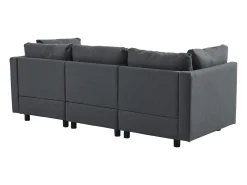 Cama acolchoada para adulto 180 x 1355 cm, sem cabeceira, com faixa LED (monocromática), base com suspensão hidráulica, bege.
