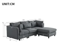 Cama acolchoada para adulto 180 x 1355 cm, sem cabeceira, com faixa LED (monocromática), base com suspensão hidráulica, bege.
