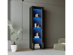 Cama acolchoada para adulto 180 x 352 cm, sem cabeceira, com faixa LED (monocromática), base com suspensão hidráulica, bege.