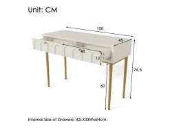 Cama acolchoada para adulto 180 x 312 cm, sem cabeceira, com faixa LED (monocromática), base com suspensão hidráulica, bege.