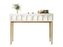 Cama acolchoada para adulto 180 x 312 cm, sem cabeceira, com faixa LED (monocromática), base com suspensão hidráulica, bege.