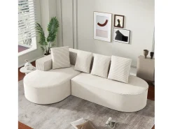 Cama acolchoada para adulto 180 x 1424 cm, sem cabeceira, com faixa LED (monocromática), base com suspensão hidráulica, bege.