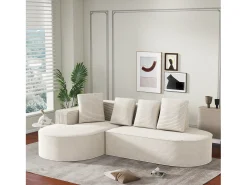 Cama acolchoada para adulto 180 x 1424 cm, sem cabeceira, com faixa LED (monocromática), base com suspensão hidráulica, bege.