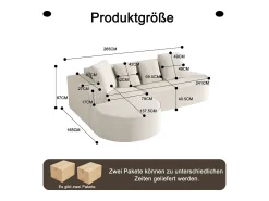 Cama acolchoada para adulto 180 x 1424 cm, sem cabeceira, com faixa LED (monocromática), base com suspensão hidráulica, bege.