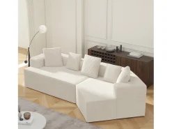Cama acolchoada para adulto 180 x 1425 cm, sem cabeceira, com faixa LED (monocromática), base com suspensão hidráulica, bege.