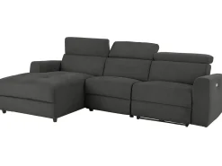 Capena | Sofá Chaise Lounge de 3 lugares Esquerda Eléctrica