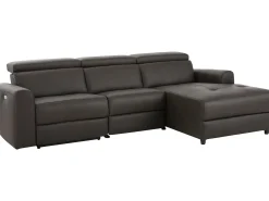 Capena | Sofá Chaise Lounge 3 Lugares Elétrico Direito