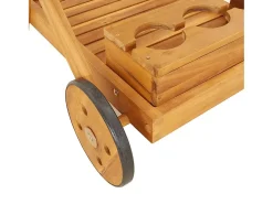 Carrinho de chá 54x87x90 cm madeira de acácia maciça